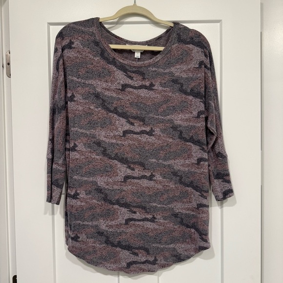 Women’s | Market and Spruce | Brushed Knit top | quarter sleeve | size Large - Picture 1 of 4